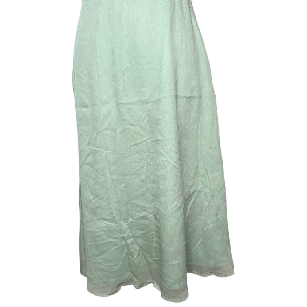 ▪️|EUC| J. CREW 100% Silk Mint Green Midi Dress - Picture 7 of 8
